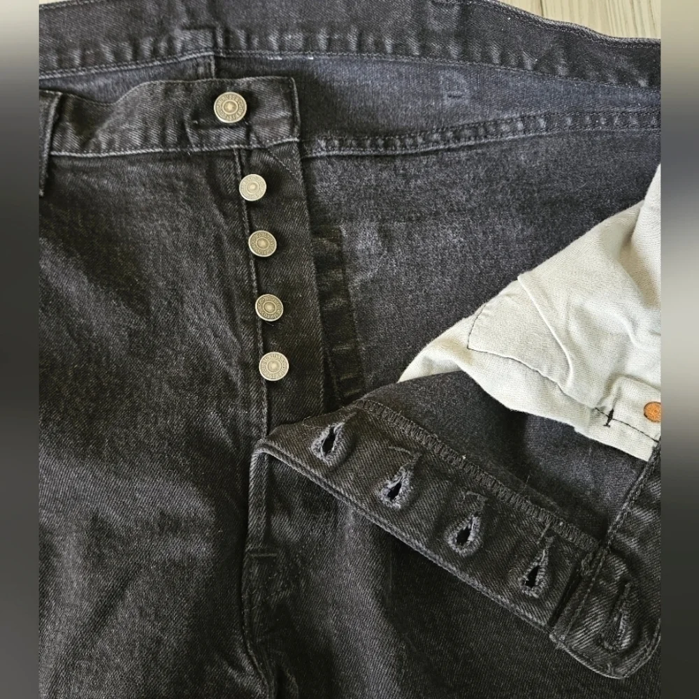 Levi's 501 Original Fit Jean in All Nighter Black Men's Size 40 x 30
